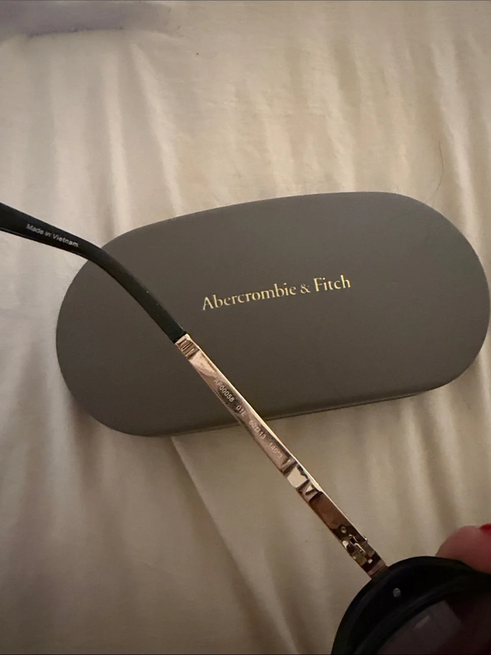 Abercrombie & Fitch Black Frame Sunglasses with Brown Lenses